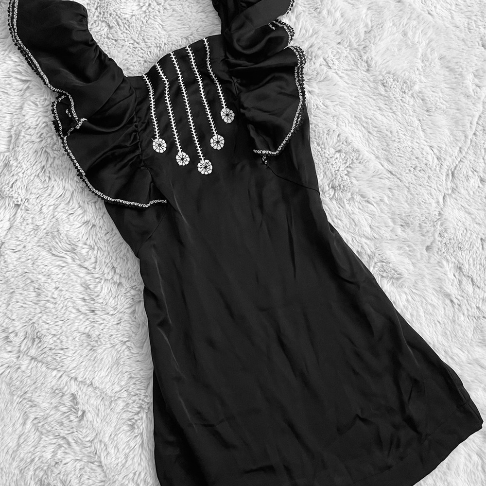 Elegant Black Embellished Women's Top